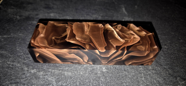 Black Copper Mesh Stripes